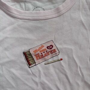 pacsun match made in heaven crop top